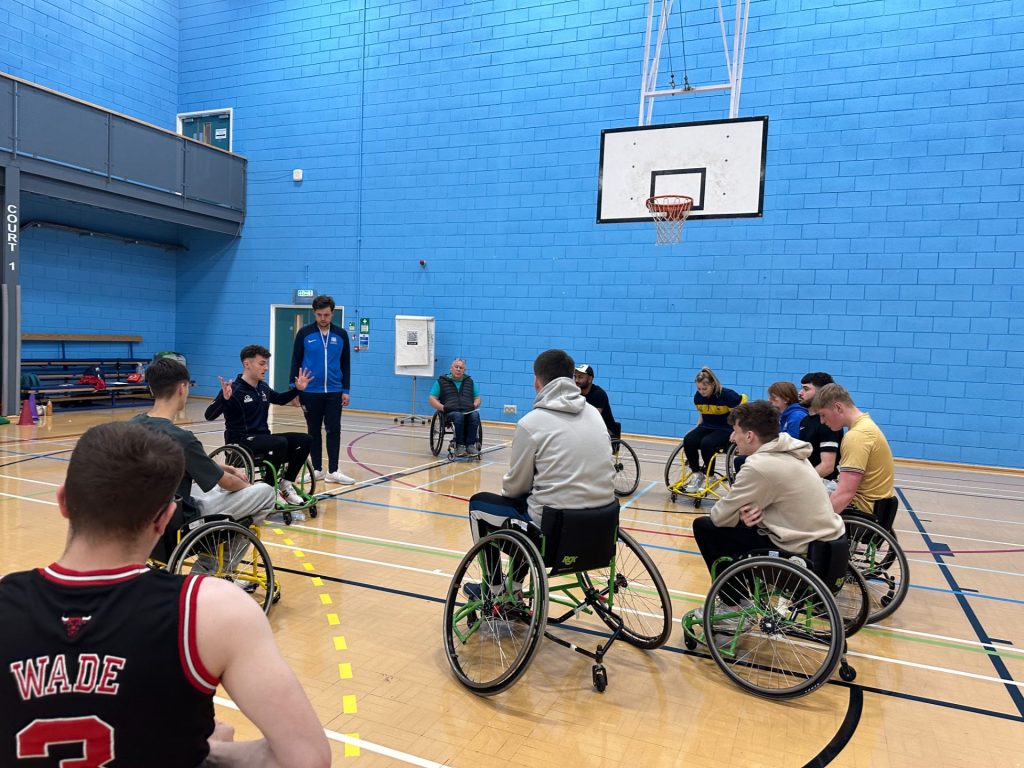 Wheelchair basketball event organised by Sports Business Management Students